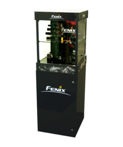Fenix Flashlight Custom Glass Locking Display Case Cabinet.