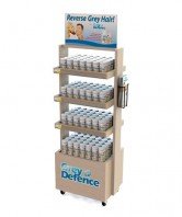 Grey Defence Point Of Purchase Retail Floor Display